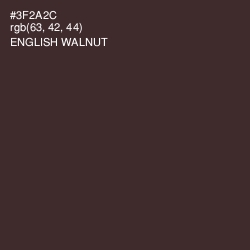 #3F2A2C - English Walnut Color Image